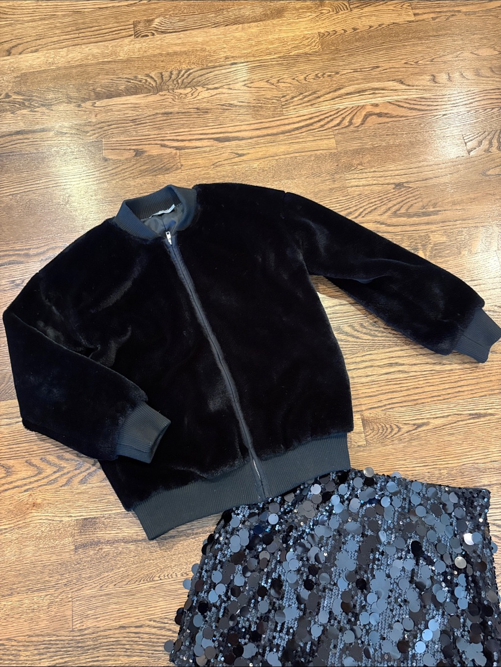Carmar LF Black velvet Bomber Jacket, xS